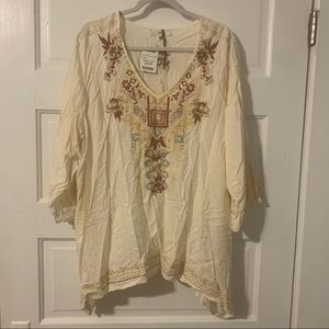 NWT Embroidered Tunic